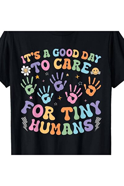 LİNA06 Vintage T-Shirt for Daycare Teachers Celebrating a Wonderful Day to Nu...