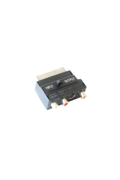USE Convertor video, mufă SCART, 21 poli, priză 3xRCA+SVHS