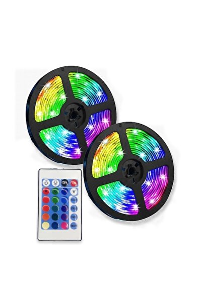 HAPPY JOKER Kit bandă LED, 10 metri, Serie SMD, RGB 5050, Transformator 3A, I...