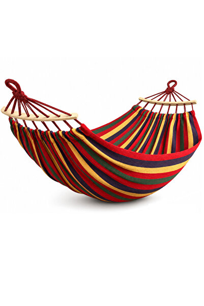 OEM Hamac camping pentru gradina si terasa, 200 x 100 cm, rosu