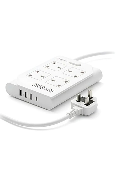 Primo Plus MX52 Way Power Socket Extension 8-in-1 with 3 USB & Type-C PD Char...