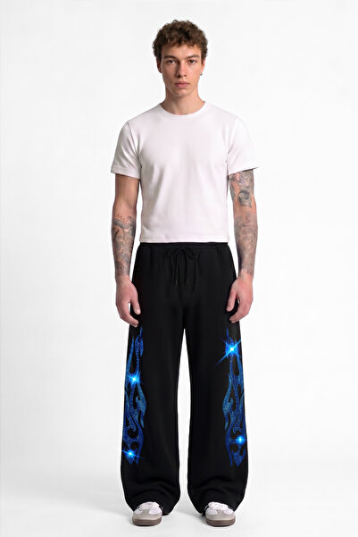 Wes Hard Tribal Taş İşlemeli Baggy Eşofman