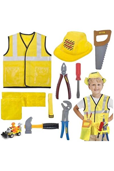 Home Smart Smart Construction Costume for Toddlers Dress Up Clothes Kid Build...