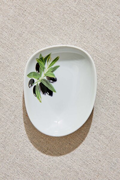 Paşabahçe Adatepe Porcelain Serving Plate S, Serving Plate, 1 Piece