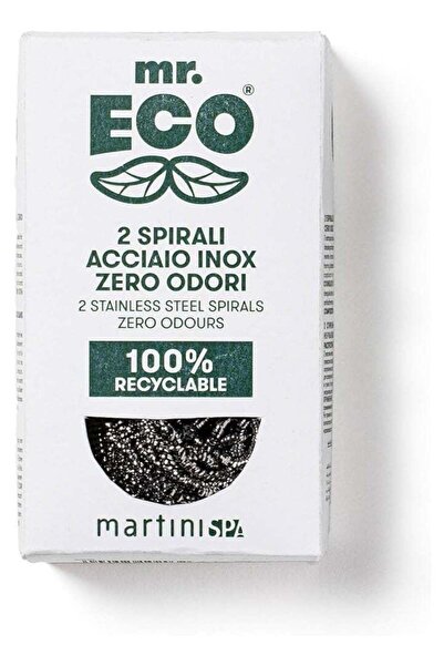 martini mr. ECO Stainless Steel Wool Pads Odor Stop 2PCS | Heavy Duty Cleanin...