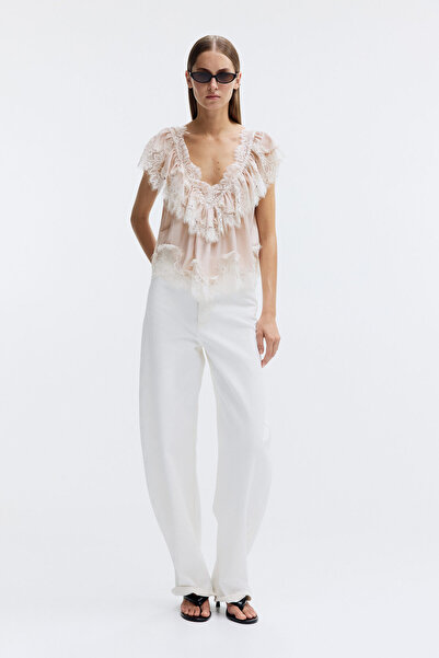 H&M Dantel Şeritli Bluz