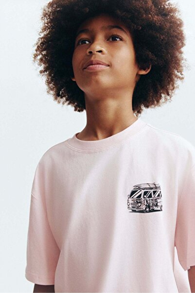 H&M تي شيرت قطني مطبوع