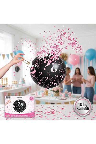 luvissi shelves Gender Balloon Girl Pink 1 Piece 45cm - Designed to Make Part...