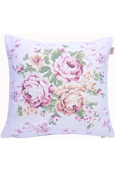 Believe TAPISERIE DECORATIVĂ ȚESUTĂ JACQUARD CU FLORI DE PULBERE 45*45