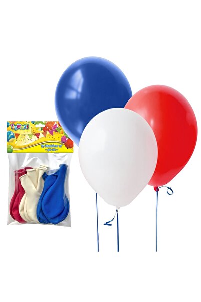 ToyMarkt 15 Μπαλόνια 12 " Μπλε-Κόκκινο-Λευκό 30εκ. 91105