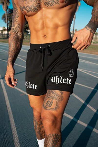 COZYWEAR Black Printed Men's Sports Shorts