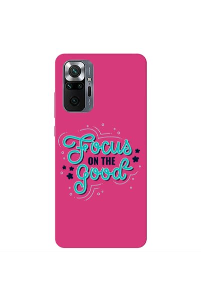 Other Xiaomi Redmi Note 10 Pro 4G Focus On The Good Fuchsia Colored Silicone ...