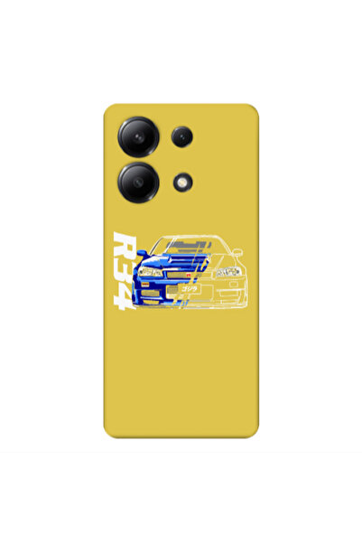 Other Xiaomi Redmi Note 13 4G Blue R34 Yellow Colored Silicone TPU Θήκη