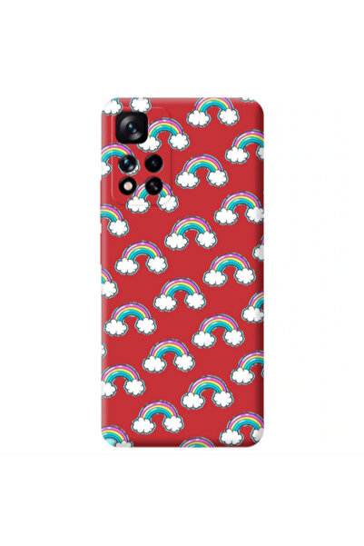 Other Xiaomi Redmi Note 11 Pro 5G Cute rainbows Red Colored Silicone TPU Θήκη