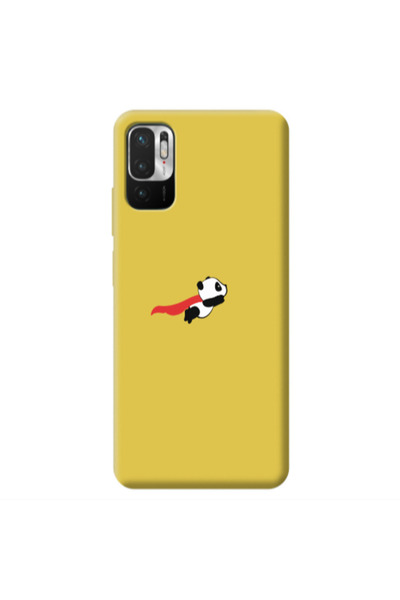 Other Xiaomi Redmi Note 10 Pro 5G kite flying panda Yellow Colored Silicone T...