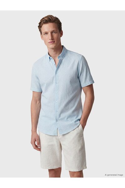 LC Waikiki Ozmarka New Season Regular Fit Men's Textured Shirt