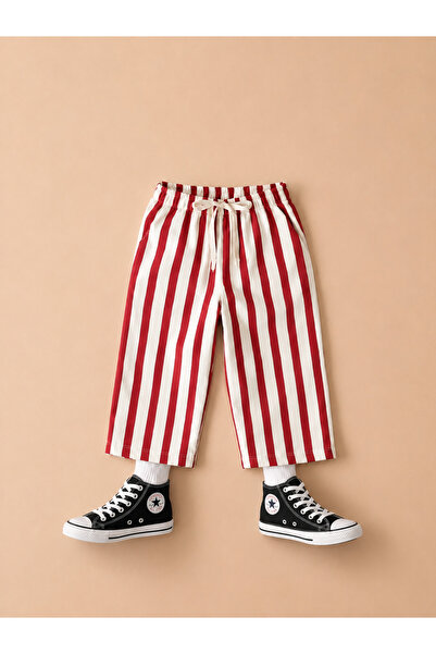 The Nest Kids Bright Days Çizgili Organik Sertifikalı Bebek Pantolon