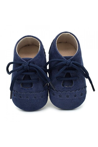 drool Elegant baby shoes (Size: 0-6 Months, Color: Navy Blue)