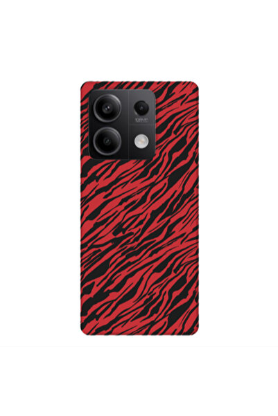 Other Xiaomi Redmi Note 13 5G Black zebra Red Colored Silicone TPU Θήκη