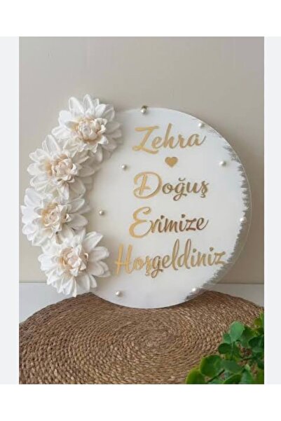 Gökçem hediyelik Hoşgeldiniz kapı süsü, dış kapı süsü