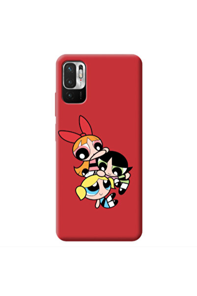 Other Xiaomi Redmi Note 10 Pro 5G Powerpuff Red Colored Silicone TPU Θήκη