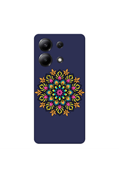 Other Xiaomi Redmi Note 13 4G Mandala D6 Dark blue Colored Silicone TPU Θήκη