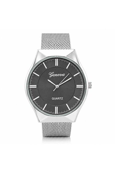Watch Ceas de mana, barbatesc, bratara milaneza, Casual, Geneva, Argintiu, CB75