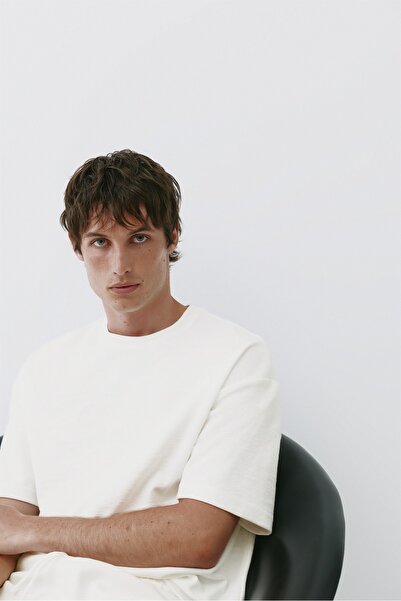 Pull & Bear Dokulu relaxed tişört