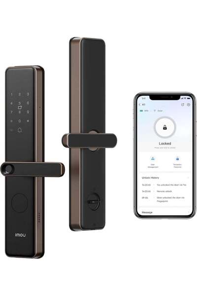 Imou K1 Smart Door Lock – Mocha Gold | 5-in-1 Keyless Entry (Fingerprint, PIN...