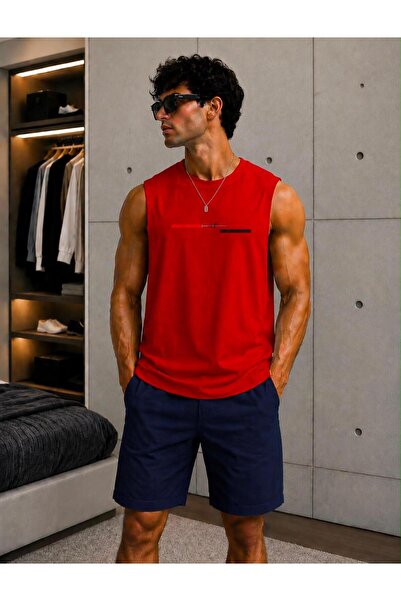 TREND EMMODA Zero Sleeve Bay/ Whatever Printed Basic Regular T-Shirt