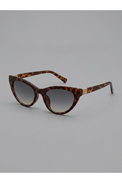 Generic Brand Cat Eye Leopard Brown Sunglasses