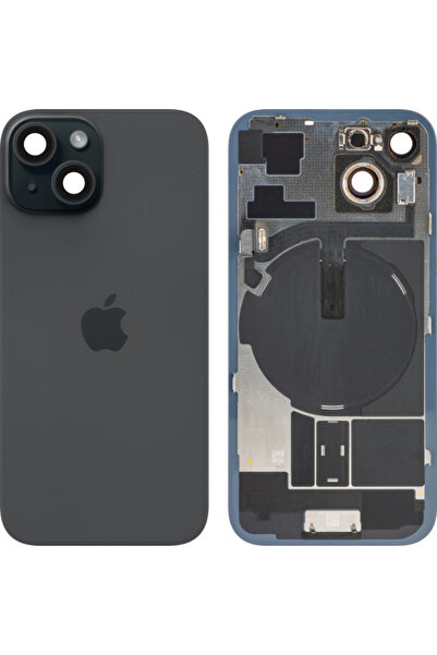 Apple Капак за батерия за iPhone 15, Черен, Суап
