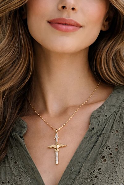 yb yağmur butik Elif Phoenix Bird Necklace