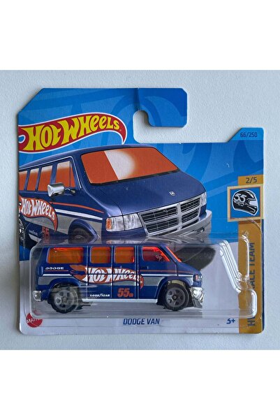 HOT WHEELS Dodge Van (Albastru) Short Card (Deteriorat) HW 55 Race Team 66/250
