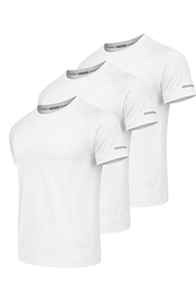 pandy 3-Pack of Quick-Dry Athletic Technical Sports T-Shirts