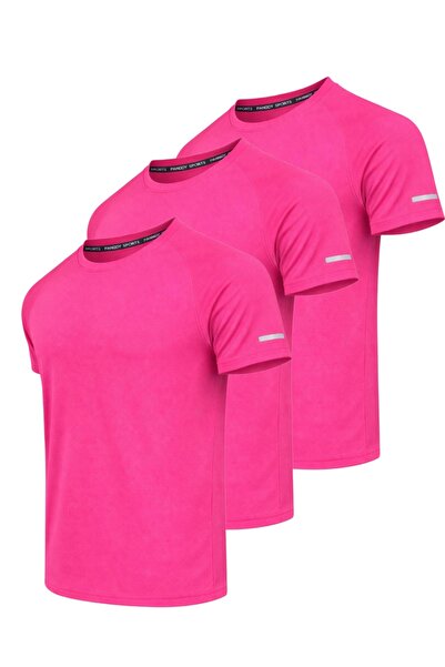 pandy 3-Pack of Quick-Dry Athletic Technical Sports T-Shirts