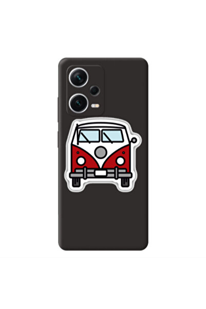 Other Xiaomi Poco X5 Minibus Black Colored Silicone TPU Θήκη