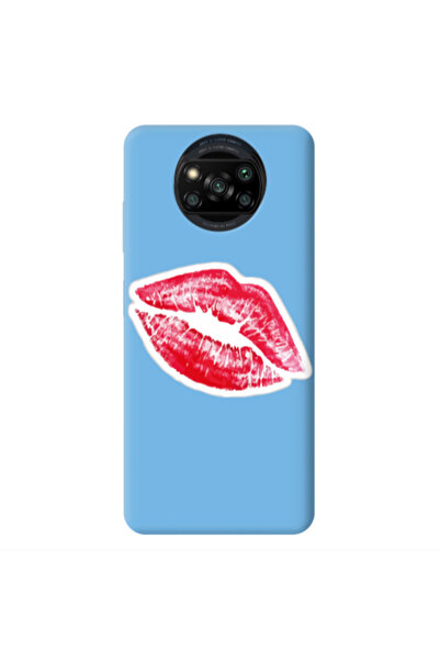 Other Xiaomi Poco X3 /X3 Pro Drooling Tongue Blue Colored Silicone TPU Θήκη