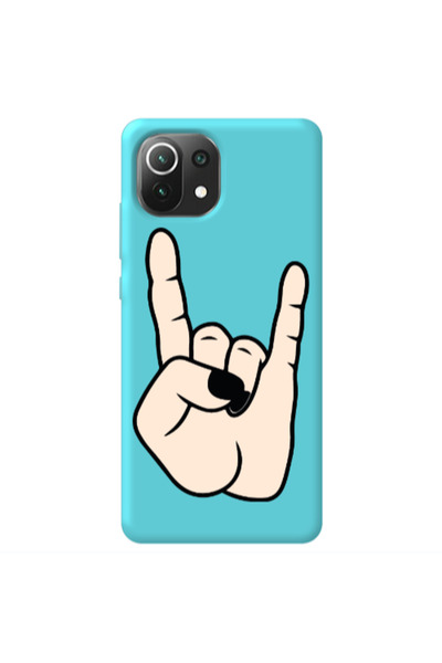 Other Xiaomi Mi 11 Lite Rock Turquoise Colored Silicone TPU Θήκη