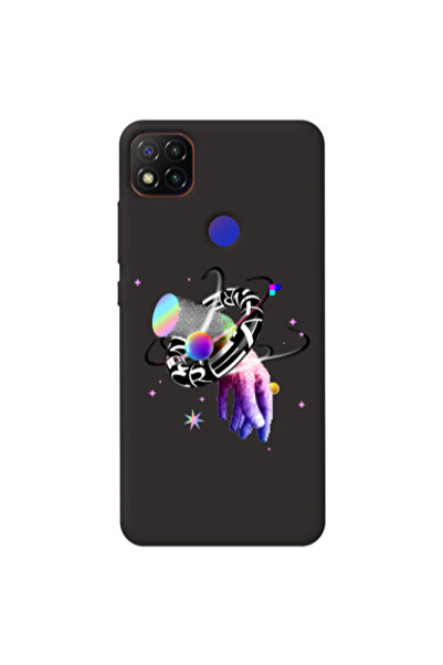Other Xiaomi Redmi 9c Y2k Black Colored Silicone TPU Θήκη