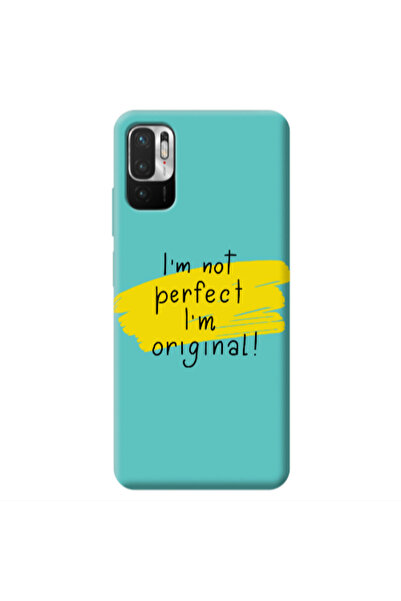 Other Xiaomi Redmi Note 10 Pro 5G I m not perfect Turquoise Colored Silicone ...