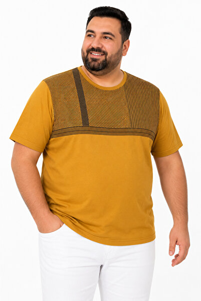 ANNEX Large Size Cotton Comfortable Fit Daily Use Crew Neck Men's T-Shirt