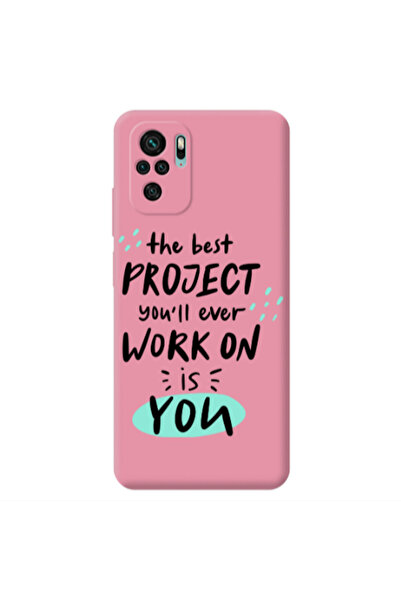 Other Xiaomi Redmi Note 10S The Best Project Pink Colored Silicone TPU Θήκη