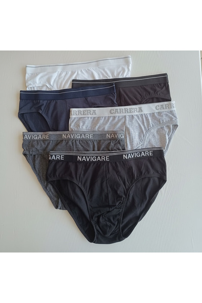BONBON Men's 6-Pack Mixed Color Slip Bb2629