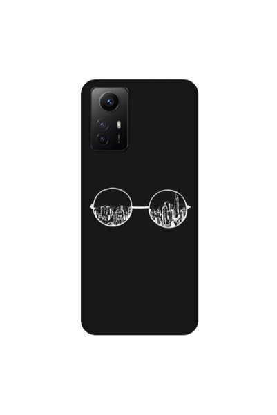 Other Xiaomi Redmi Note 12s Sunglasses Black Colored Silicone TPU Θήκη