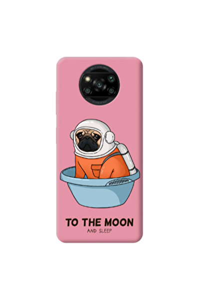 Other Xiaomi Poco X3 /X3 Pro To the moon Pink Colored Silicone TPU Θήκη