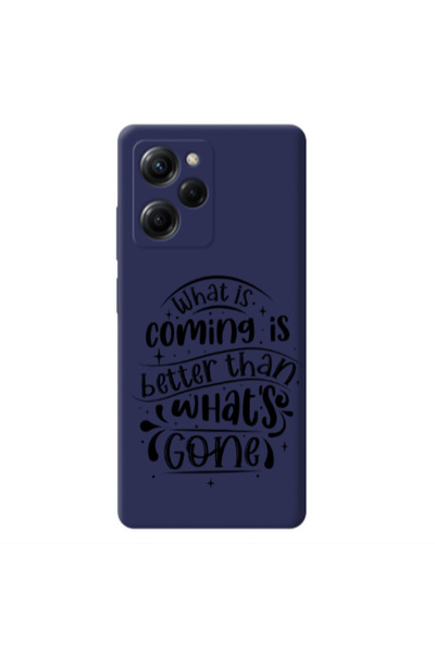Other Xiaomi Poco X5 Pro What is coming Dark blue Colored Silicone TPU Θήκη