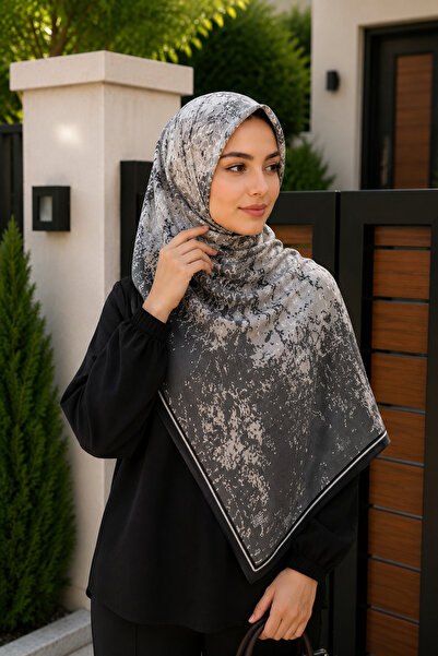 İmajButik Smoked Patterned Cotton Shawl