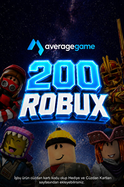 average 2 USD Robux Cüzdan Kodu - 200 Robux