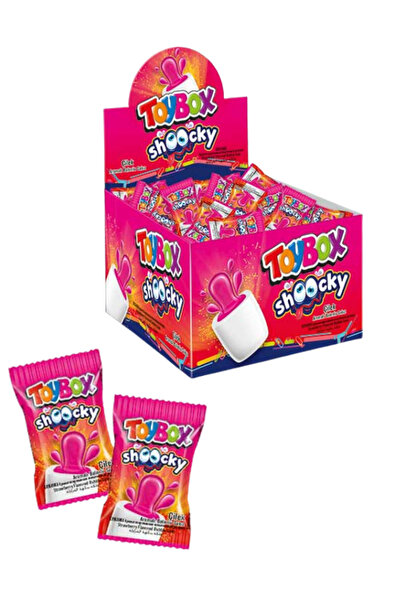 Toybox Dolgulu Ekşi Sakız 4 Gr 100'lü Paket Çilek Aromalı